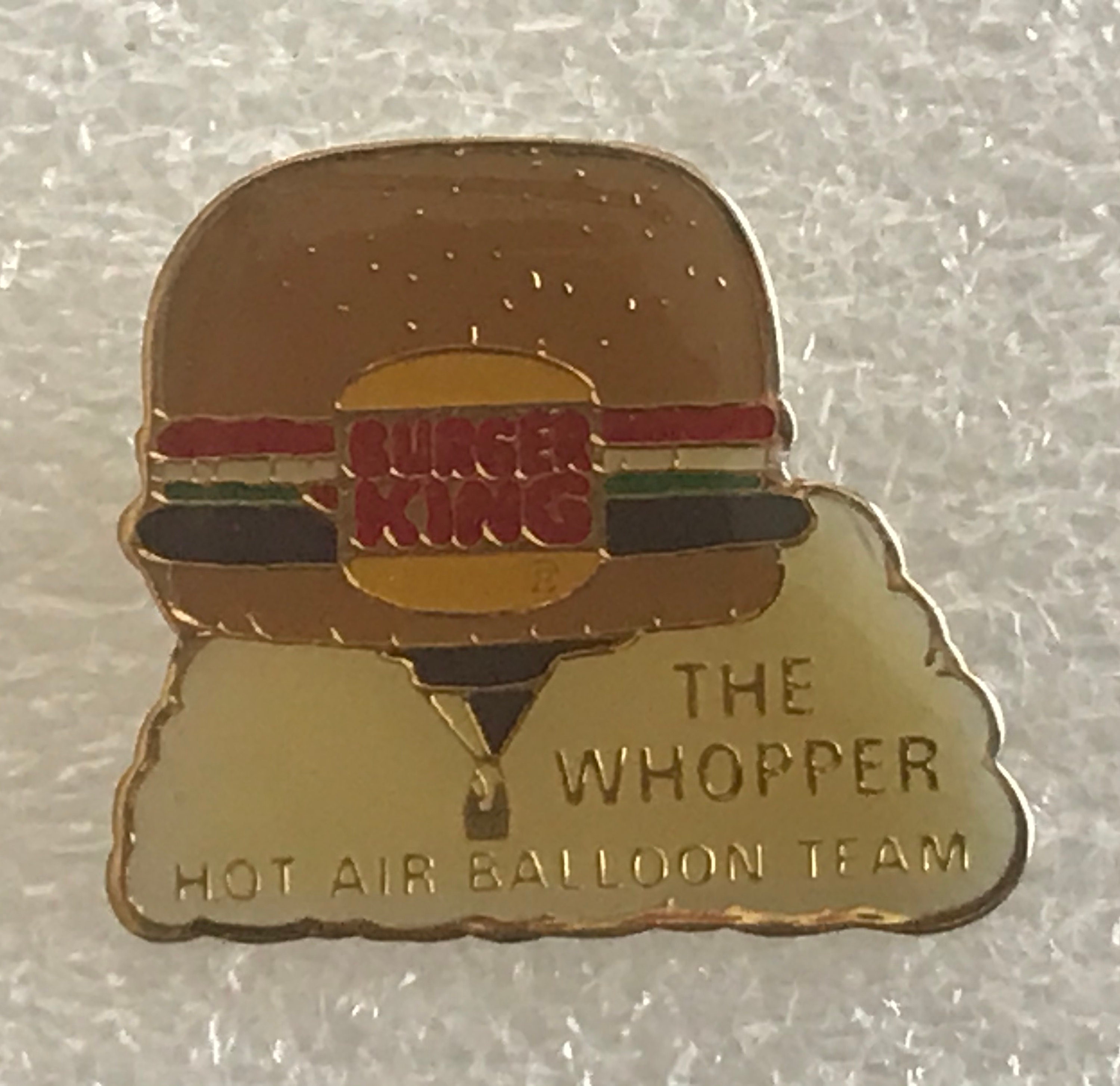 Burger King the Whopper Hot Air Balloon Team Pin Albuquerque image