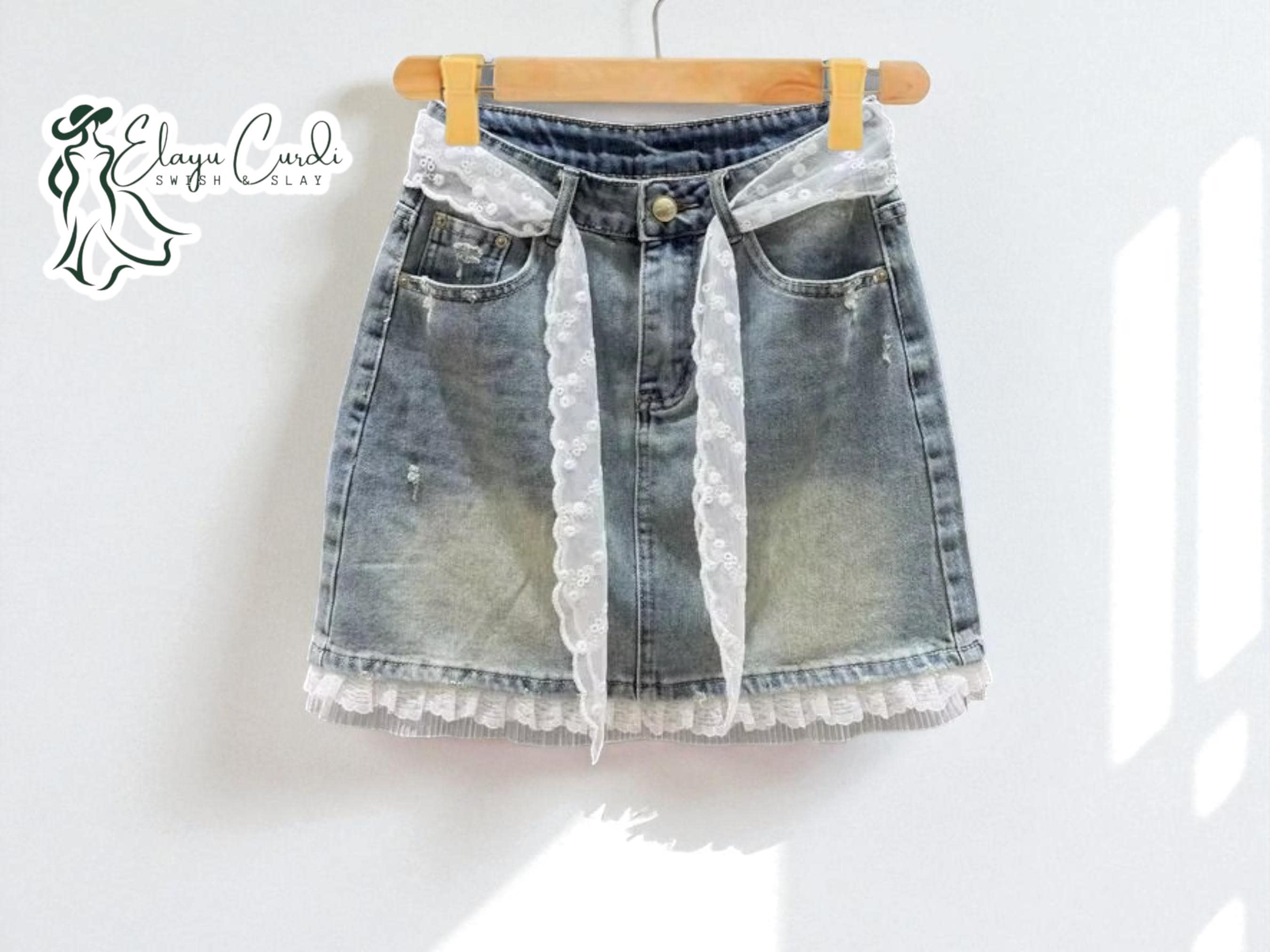 Patchwork Skirt Silver Jean Skirt Canada Vroom Denim Mini