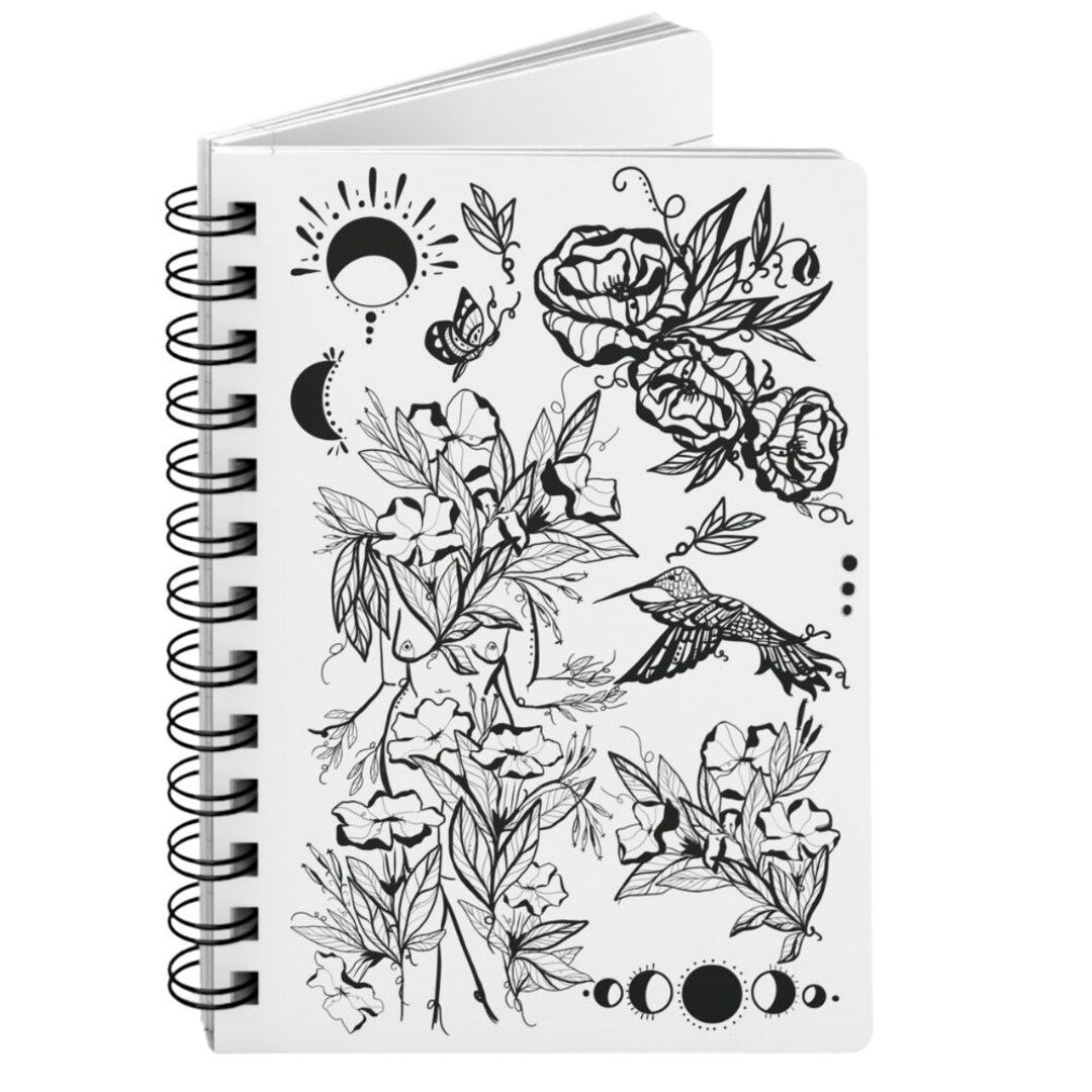 6 Pack Spiral Bound 5x7 Notebook, Lined Journal, Office Supplies, 6