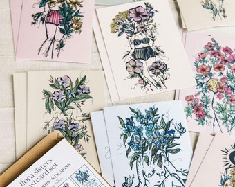 Flora Sisters Postcard Set