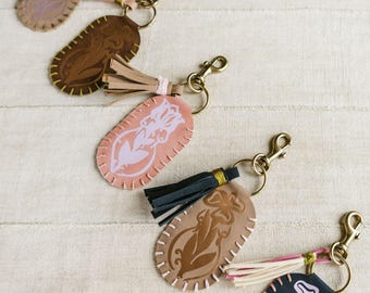 Vegan Leather Keychain