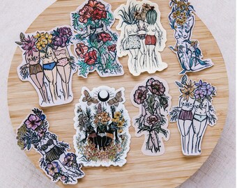 Flora Sisters Sticker Collection, Set of 8 Stickers