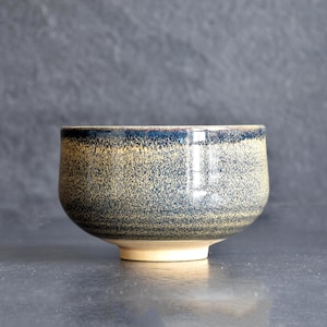 Handmade Japanese Ceramic Chawan Bowl | Vintage Tea Ceremony Accessories | Wabi-Sabi Aesthetic | Matcha Tea Cup | Art Pottery & Signature