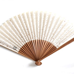 Japanischer Sensu-Fächer | Handgefertigtes Faltfach aus Washi Papier & Bambusrippen | Sommer Dekor aus Japan | Vintage Sammler Kunsthandwerk
