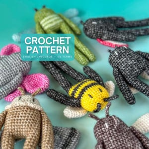 Little Friends: The Bug Set, low-sew amigurumi crochet pattern (PDF file), English, US terms