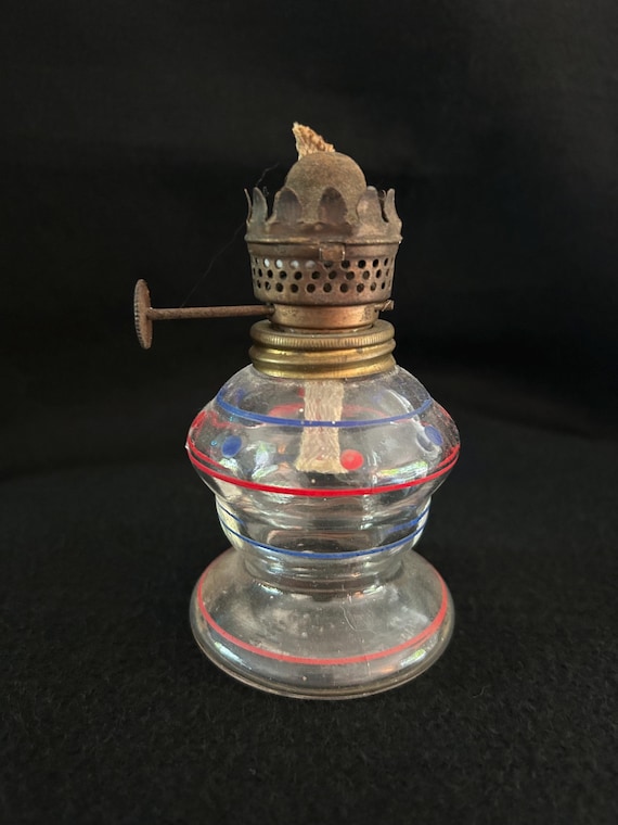 Lampes à pétrole rétro, lampe à huile vintage avec poignée, lanternes de table à huile pour la maison, le jardin, le camping à la citronnelle (Vert-25CM