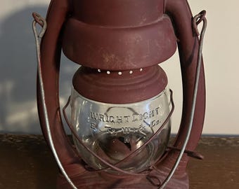 Antique Embury No. 2 Air Pilot Kerosene Lantern,usa,1930's-signed