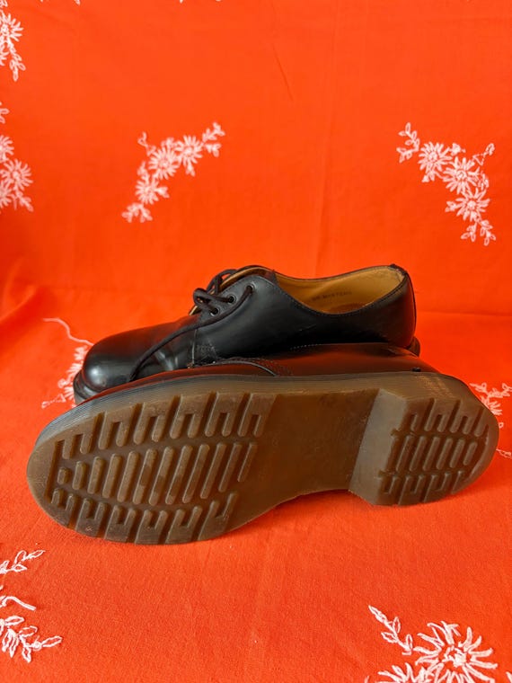 Rare*vintage 1980's 3 Eye Black Leather Dr Martens Oxford Shoes