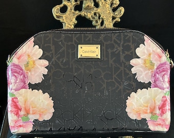 calvin klein mercy floral leather backpack Calvin Klein Floral Crossbody Purse
