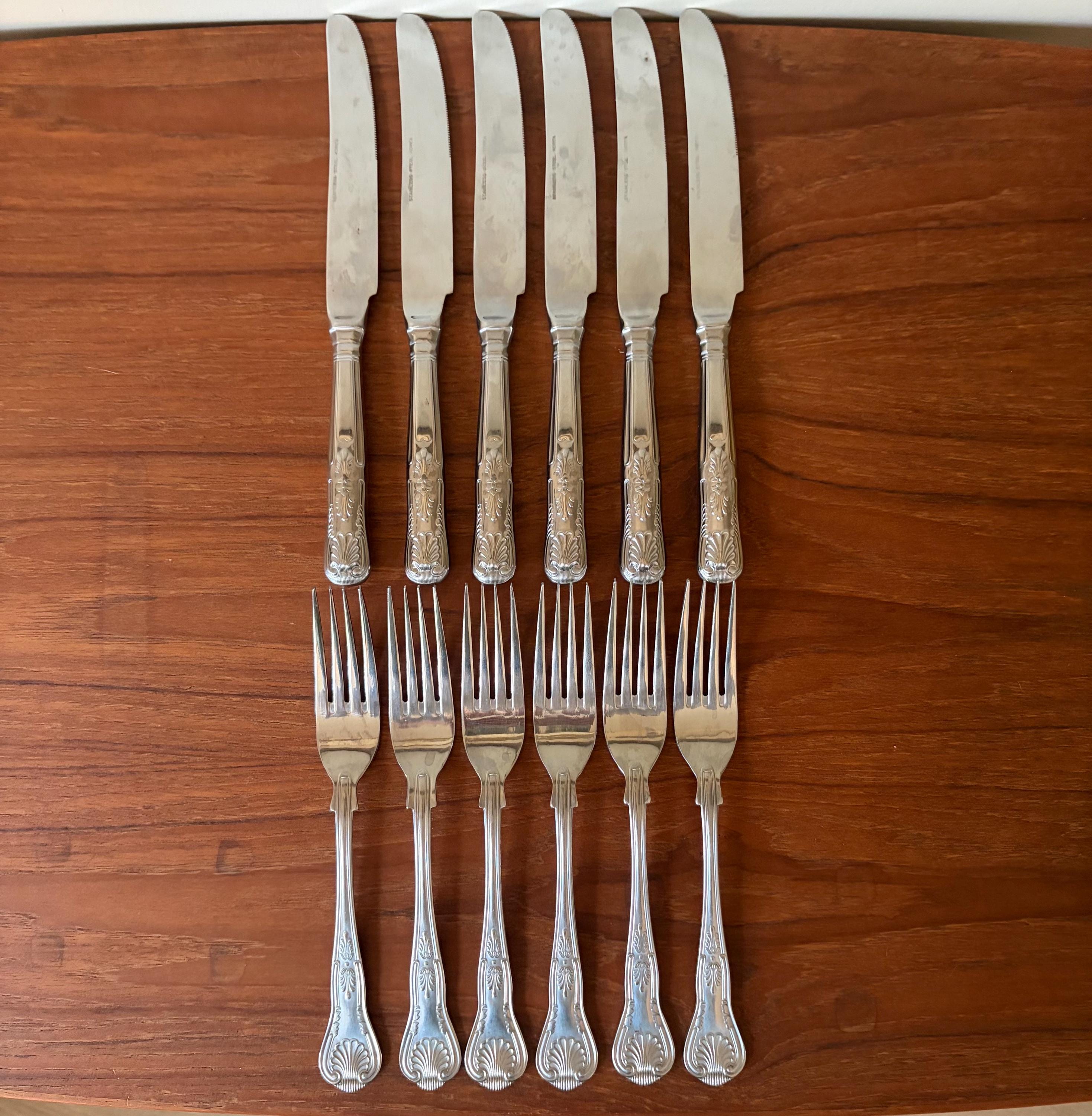 Kings Pattern Silver Cutlery Set - Etsy