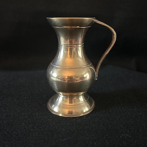 Vintage Small Brass Pitcher from India