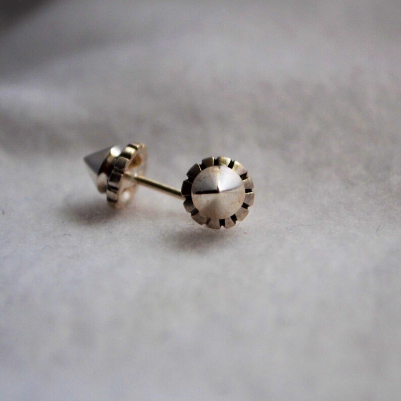 Spike earrings Punk Stud Earrings Cone stud Spike earring Etsy