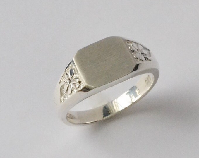 Mens Ring, Irish Mens Ring,mens Initial Ring,mens Irish