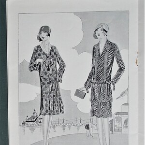 Vintage 1920s sales brochure women's clothing D. H. Evans Inexpensive Frocks for Tennis and River 20s shop catalogue women's fashions image 5