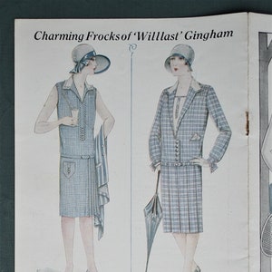 Vintage 1920s sales brochure women's clothing D. H. Evans Inexpensive Frocks for Tennis and River 20s shop catalogue women's fashions image 2