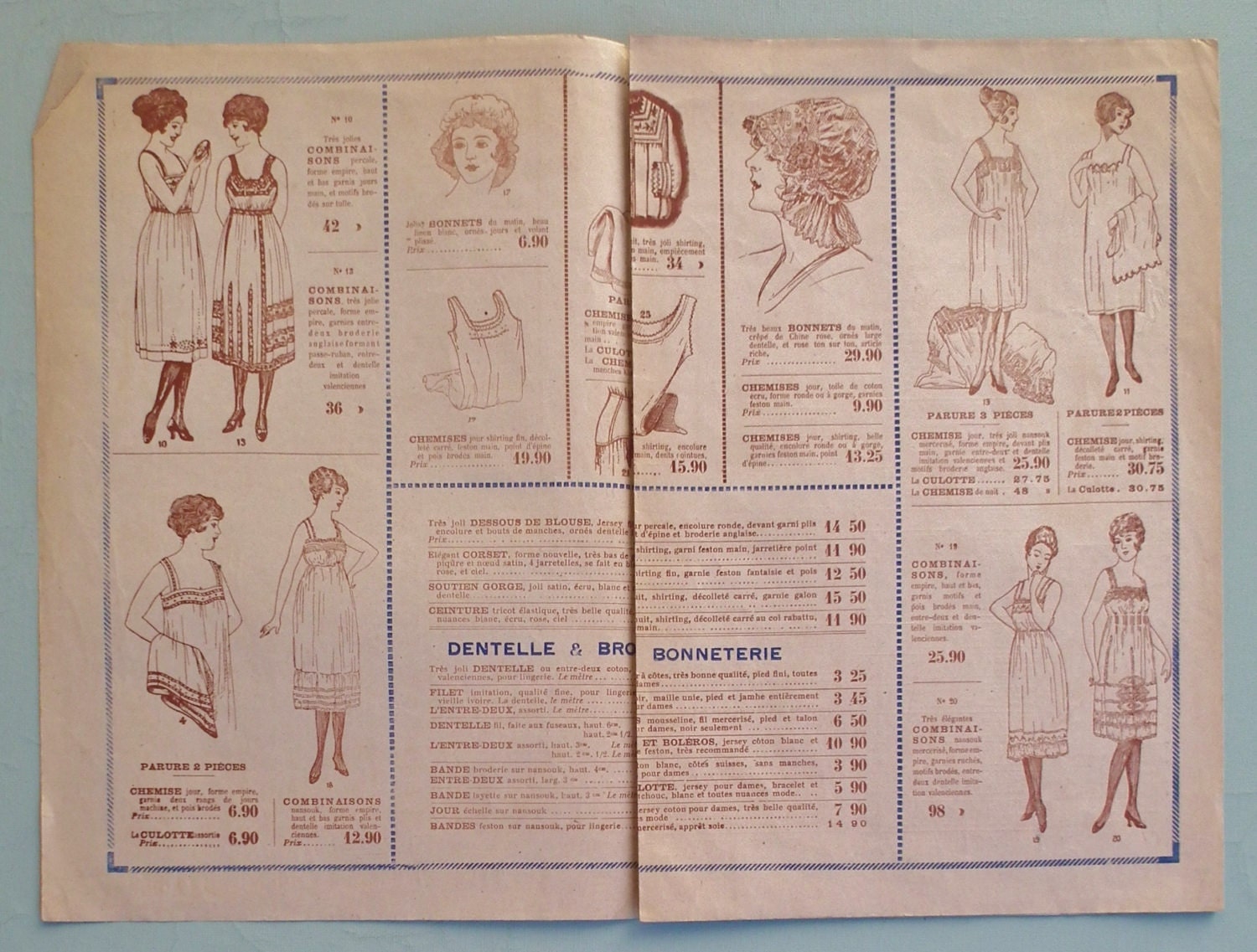 Antique French Shop Brochure Catalog 1910 1920s Fashion - Etsy