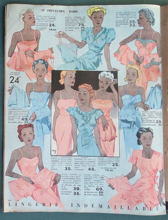 Vintage catalogue cheap underwear
