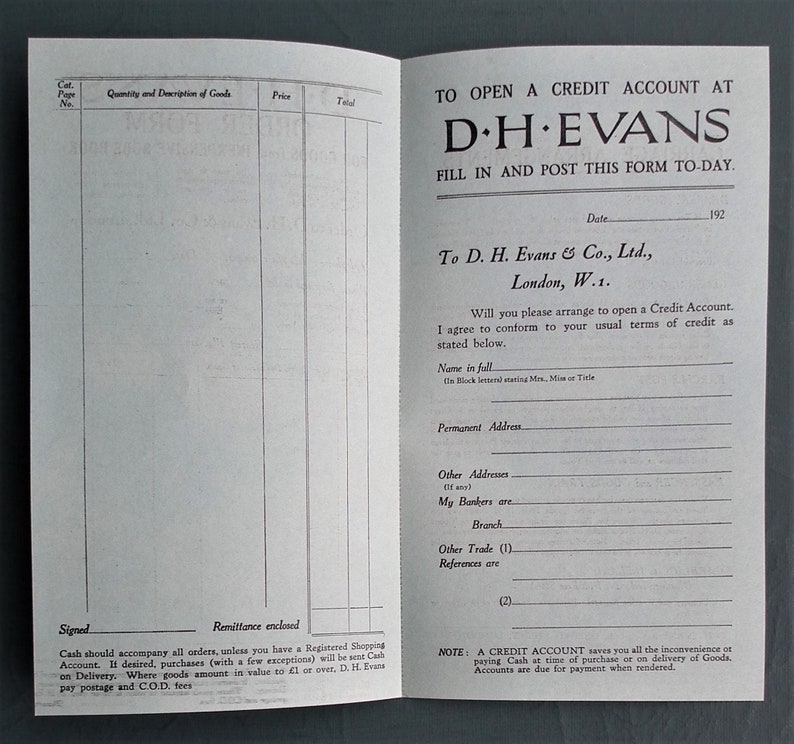 Vintage 1920s sales brochure women's clothing D. H. Evans Inexpensive Frocks for Tennis and River 20s shop catalogue women's fashions image 10