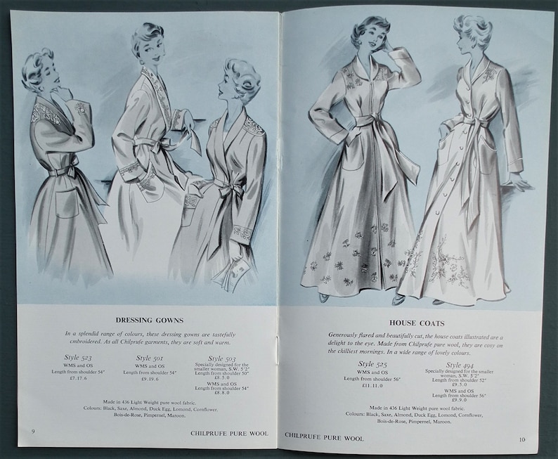 Vintage 1950s Women's Underwear Catalogue Chilprufe for Ladies UK 50s