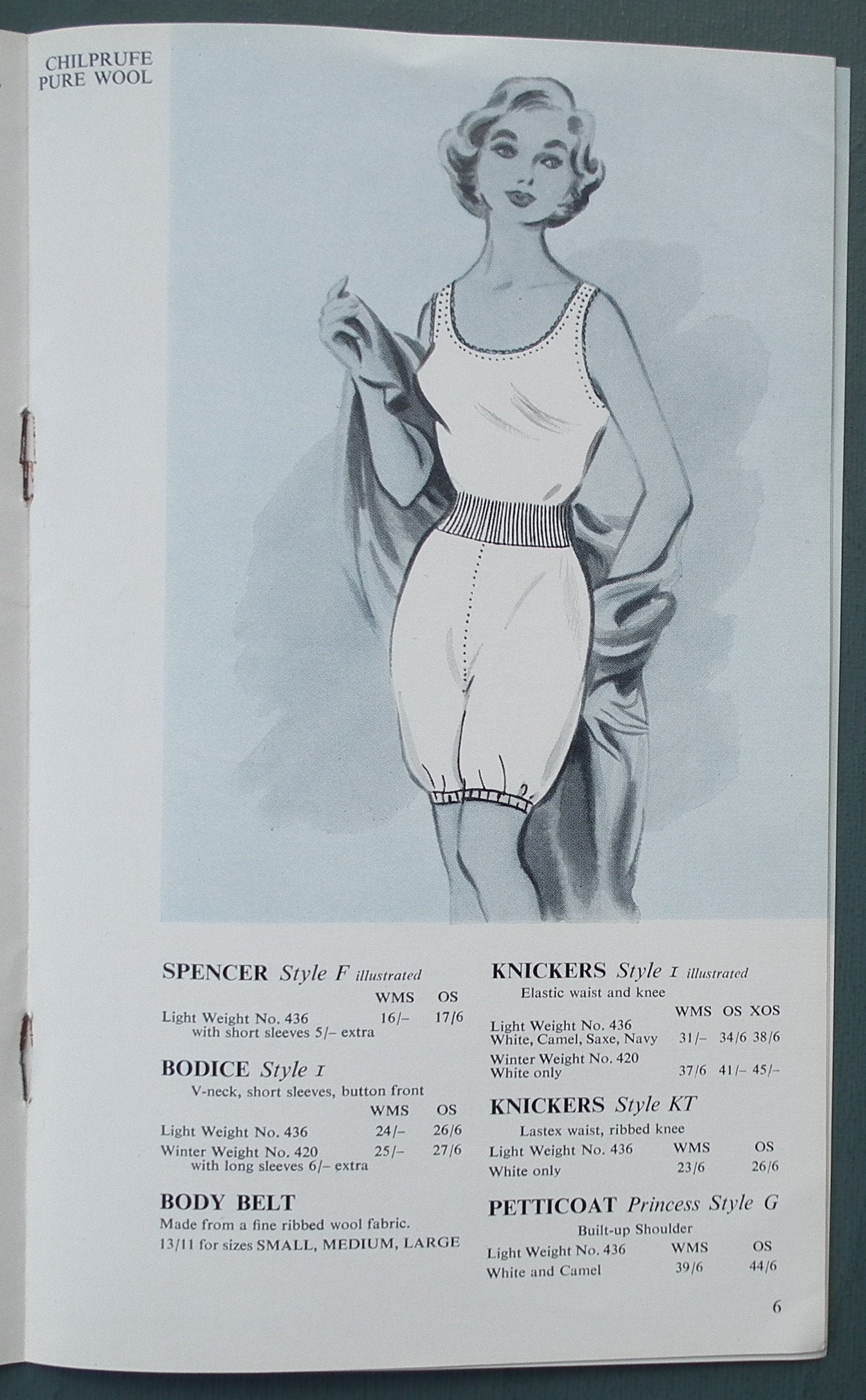 Vintage 1950s Women's Underwear Catalogue Chilprufe for Etsy UK