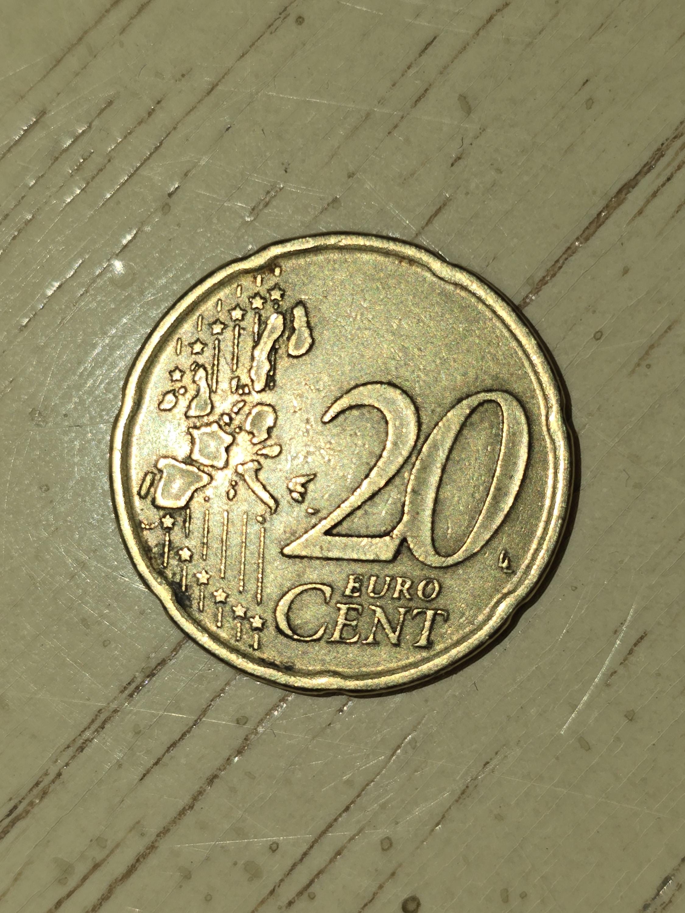 希少コイン 20 ユーロ セント、1999 年 スペイン - Etsy 日本