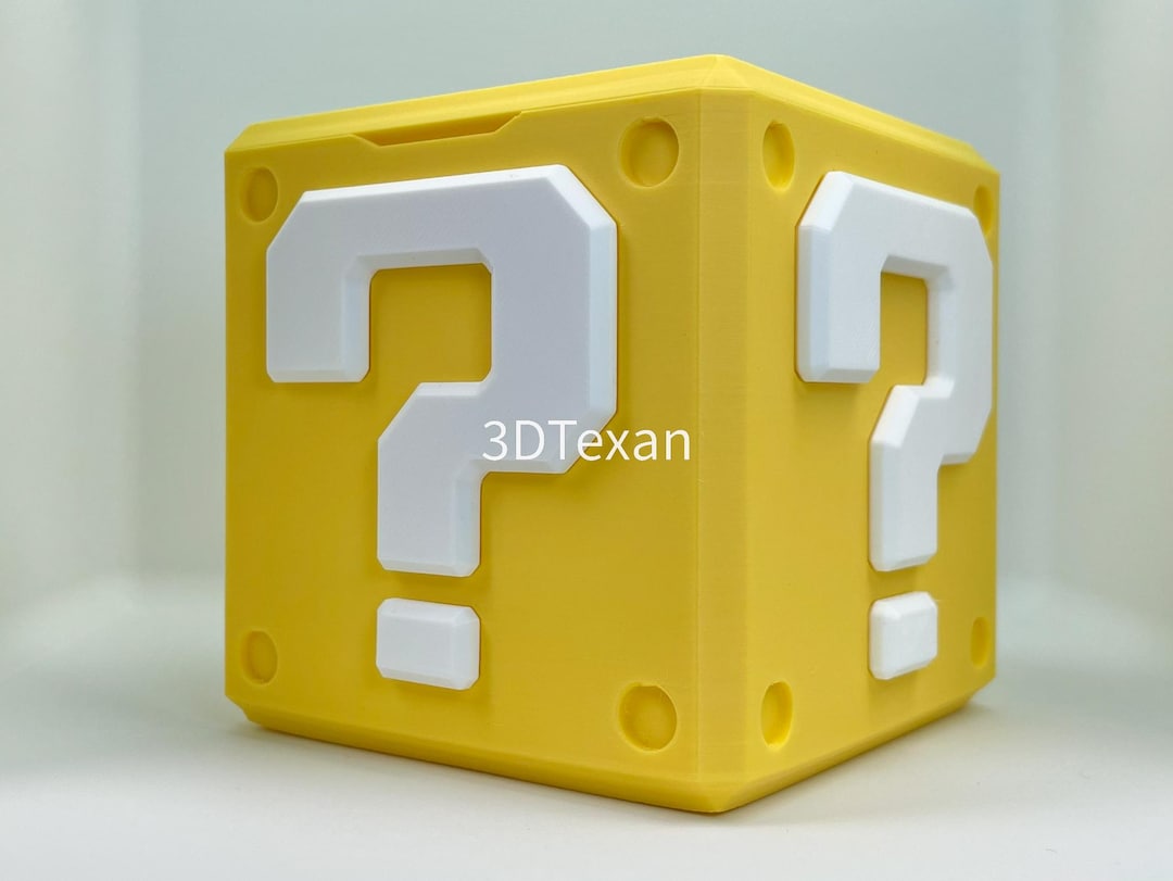 Mario Question ? Block Box With Lid & Self-watering Planter Pot Insert ...