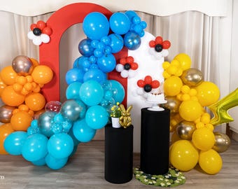 I Choose You! Balloon Garland Arch | Cartoon Anime Theme Kids Birthday Party Backdrop
