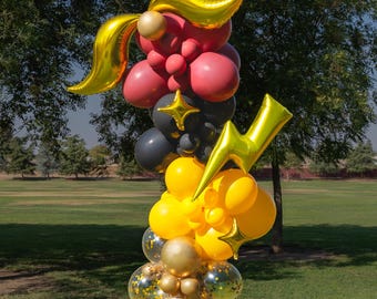 Wizarding School House Colors Balloon Garland Arch | Birthday Party Backdrop & Event Decor