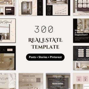 Luxus-Immobilien Social-Media-Vorlage Done-for-you Canva Template Innenarchitekt Pinterest Template Realtor digitales Marketing-Bundle