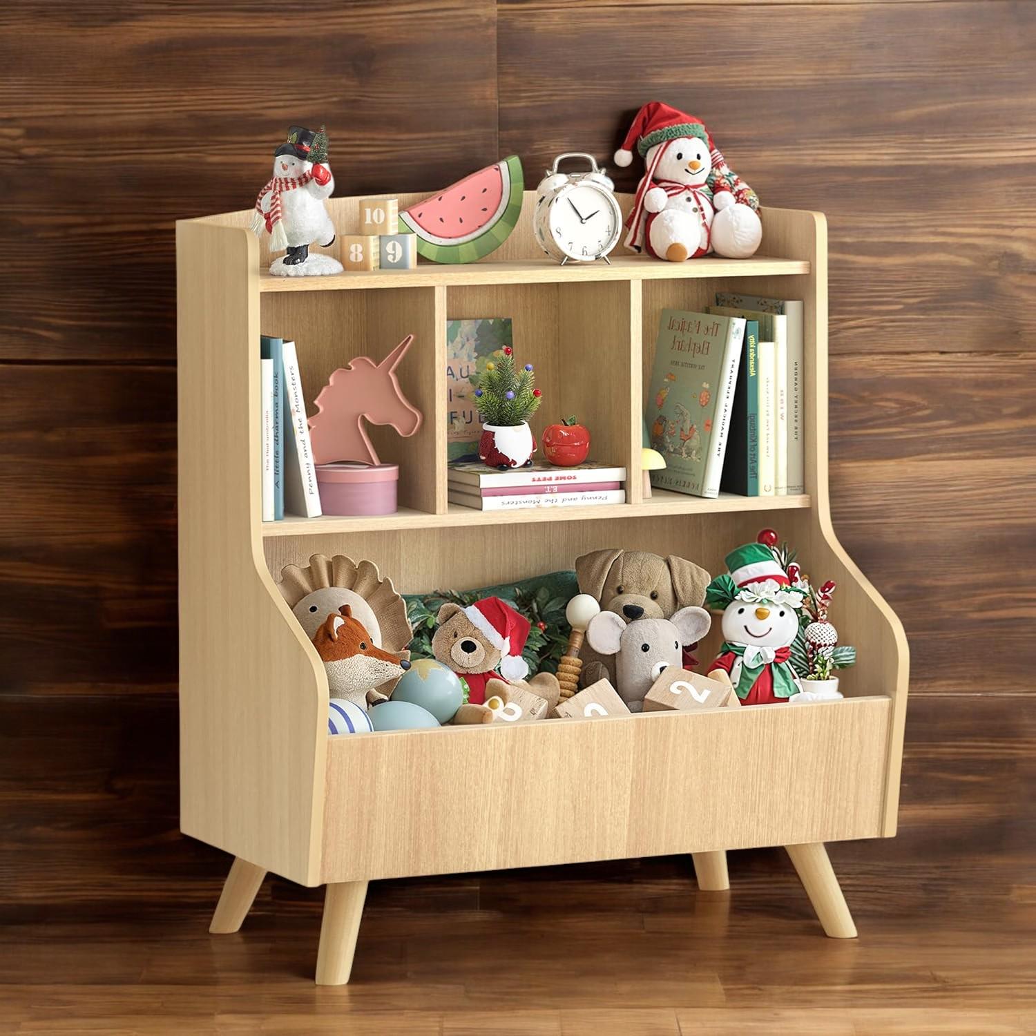 Bookcase Smart Toy Storage Step2 Lift Hide Red 38