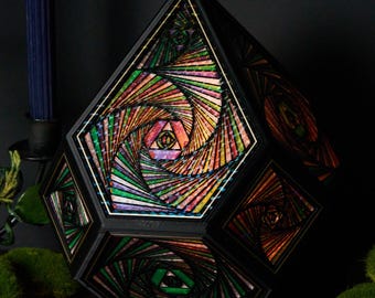 As Above, So Below Geolamp - decoratieve op heilige geometrie geïnspireerde tafellantaarn