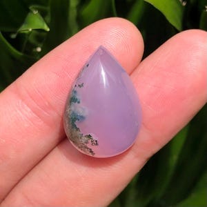 Unique Purple Chalcedony with Light Moss Patterns | Rare Collectors Stone