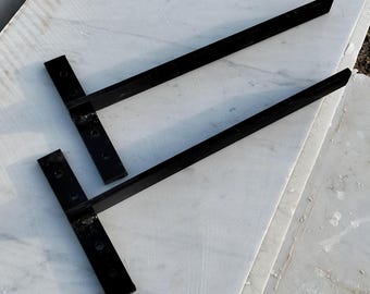 Steel Wall-Mount Bracket for Marble Sink | Heavy Duty Support