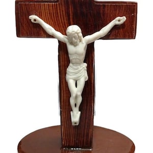 Resin standing Tabletop  Crucifix