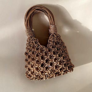 Sparkly Crystal Evening Bag for party| Rhinestone macrame mini purse| Glam Wedding handbag