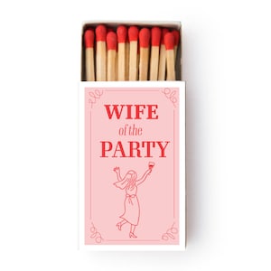 Caja de cerillas personalizada para despedida de soltera, compromiso y boda: recuerdo para la esposa de la fiesta, regalo para la despedida de soltera o un divertido recuerdo para los invitados.
