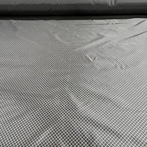Black nylon 70d pack cloth grid pattern fabric outdoor gear myog usa by the yard