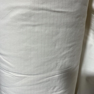 Poly cotton ripstop natural white apparel fabric sold by 1 yard 66”w