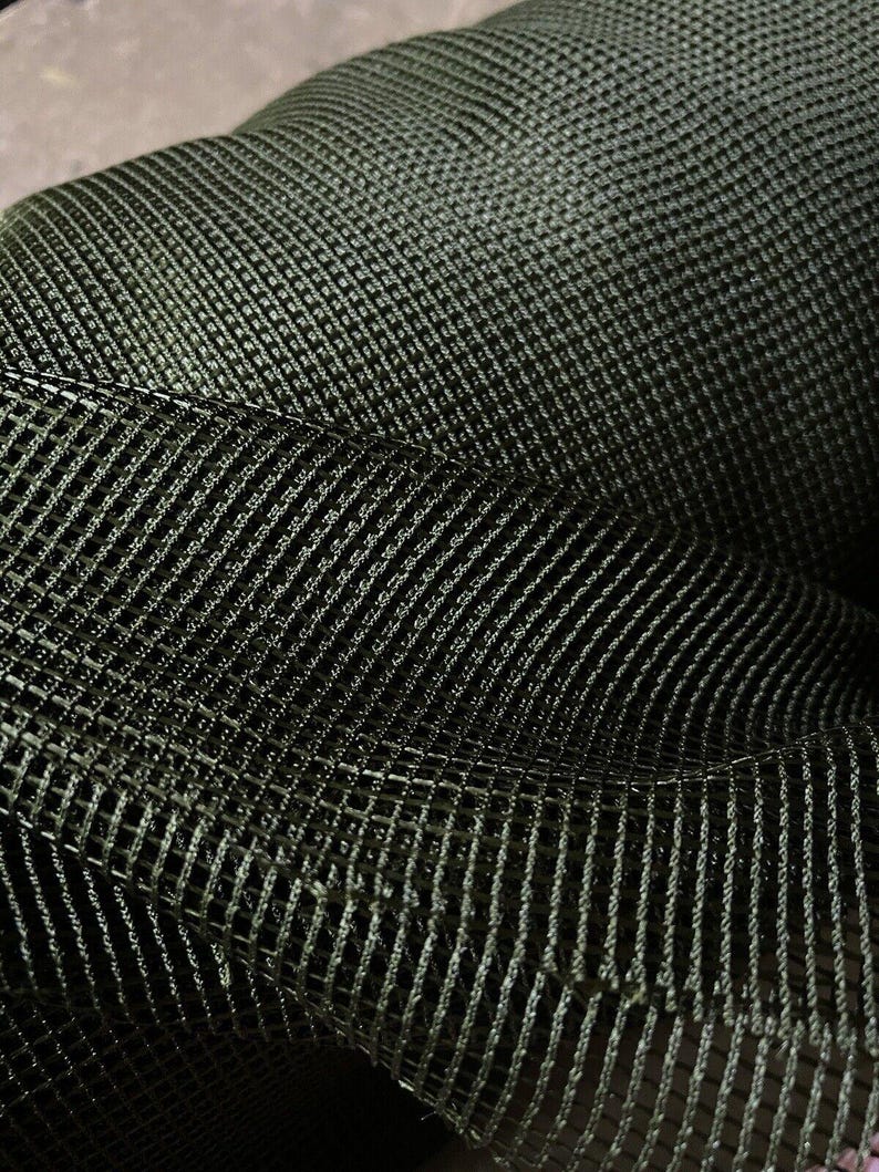 10-yard Cut Od Green Fishnet Net Fabric Diamond Mesh Pattern Stretch ...