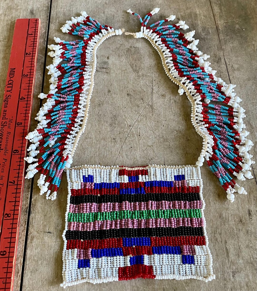 Vintage Antique South African Zulu Love Letter Necklace Collar With ...