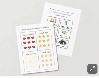 Circle the Correct Answer Worksheets - Digital print bundle