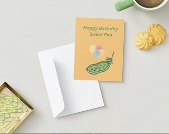 Sweet-Pea Birthday Card