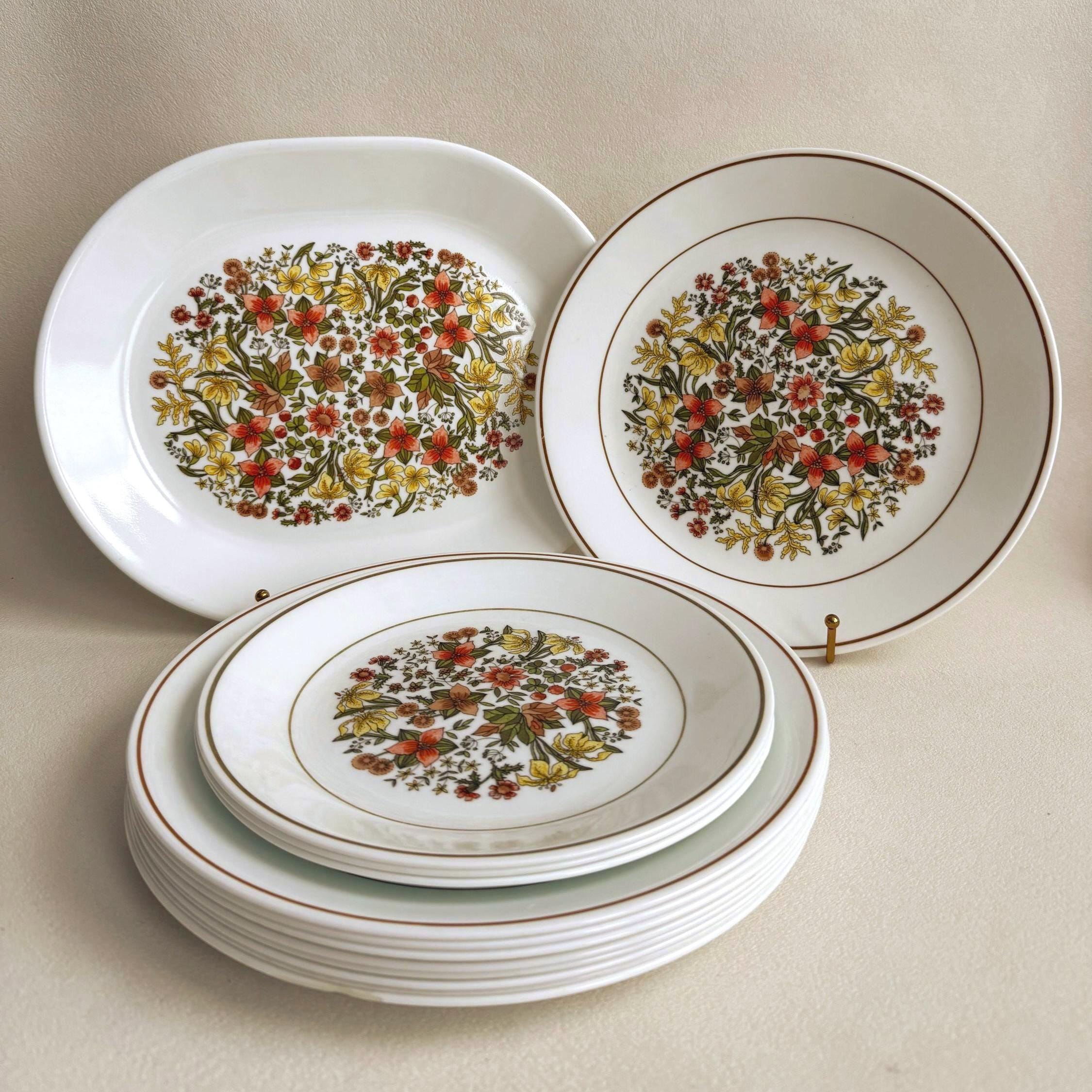 Vintage Corelle Dinnerware Set - Etsy