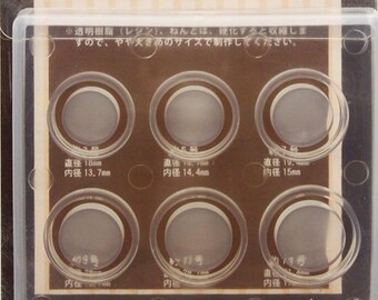 Japanese UV Resin & Clay Soft Mold, Padico, Various Size Ring Accessories, Necklace, Key Chains, Cute Bag Charm, Handmade DIY Supply, mo016