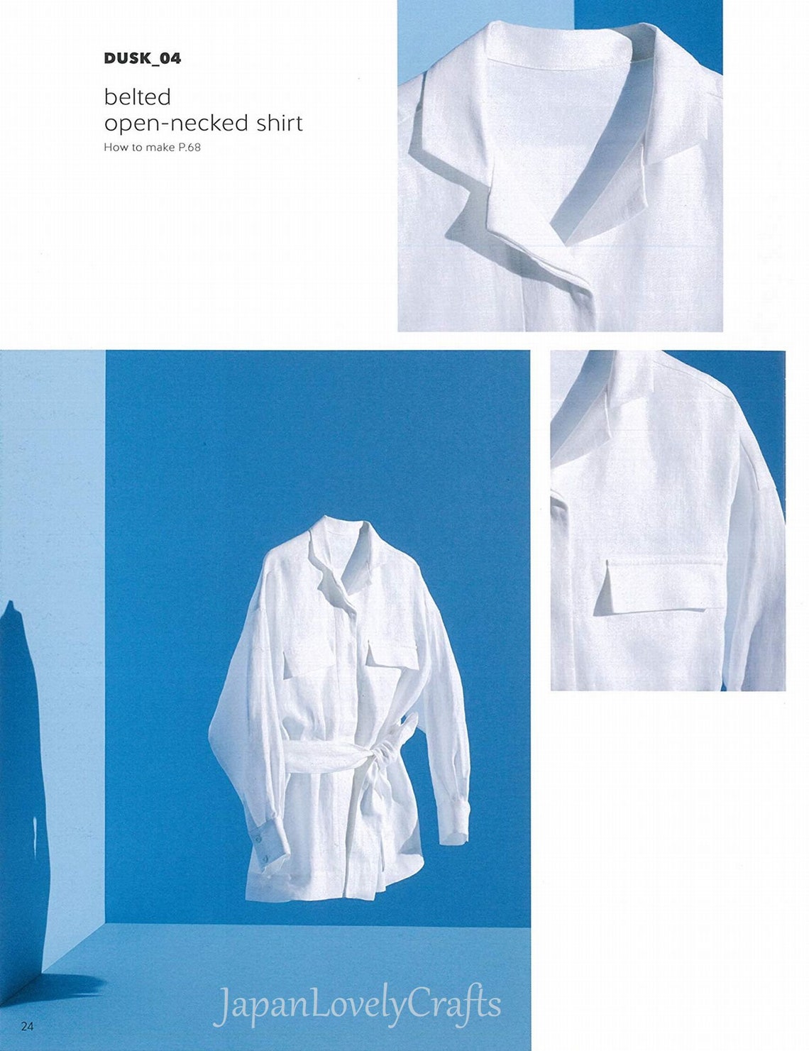 Japanese style Shirt Sewing pattern book for women simple | Etsy