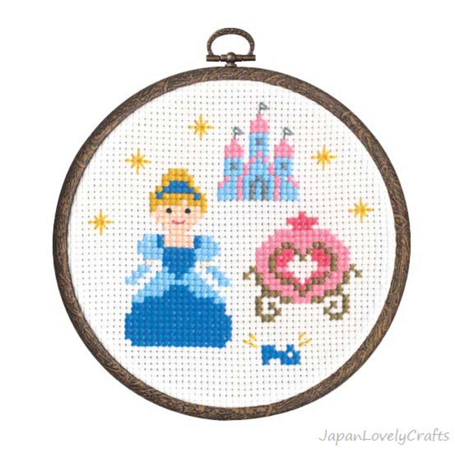 Japanese Cross Stitch Kit Tutorial Kawaii Fairy Tale Etsy