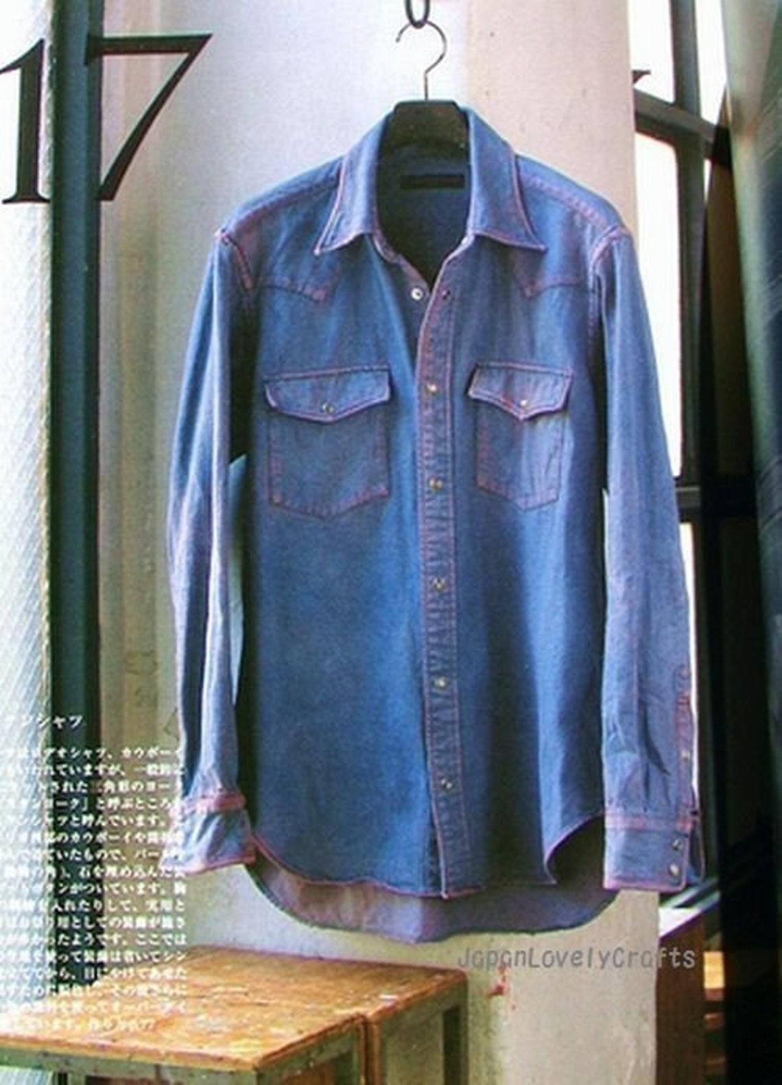 Making Cool Men Shirts by Ryuichiro Shimazaki Japanese Etsy