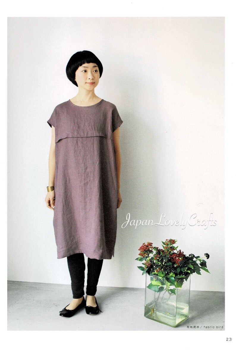 Japanese Simple Style Dress Patterns FUKO basics Japanese Etsy