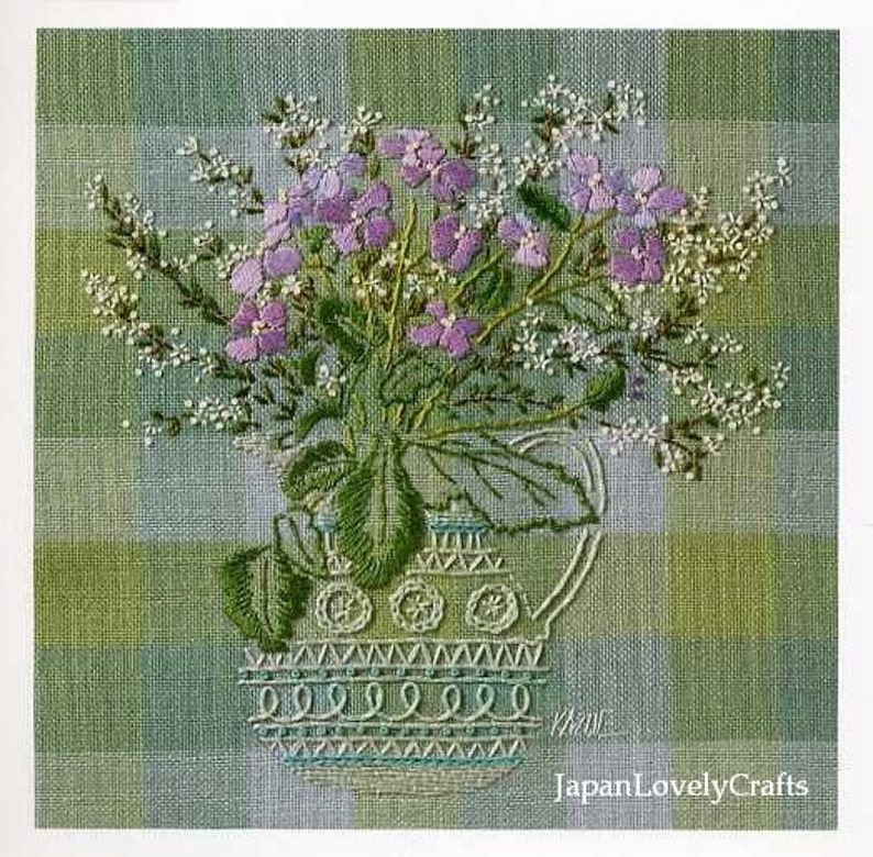 Embroidery of Garden Flowers Hand Embroidery Floral Design Etsy Canada