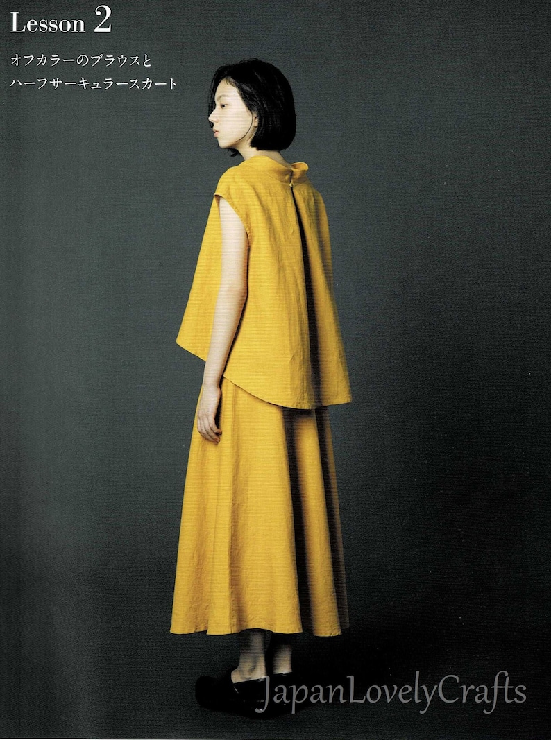 Japanese Style  simple Dress Pattern by Aoi Koda, Japanese Sewin